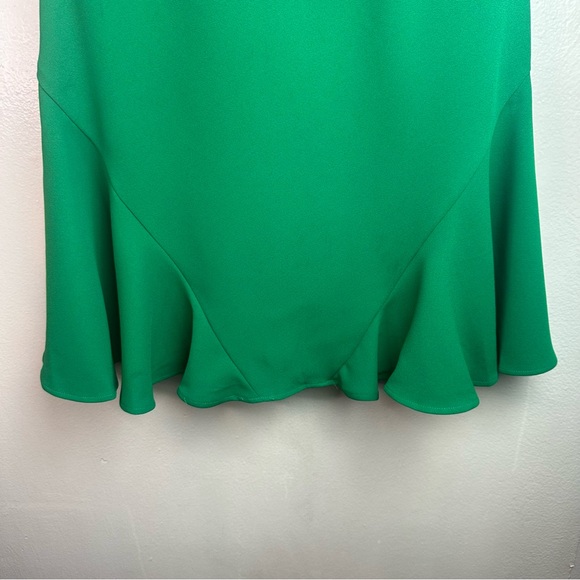 CeCe Women’s Tie Neck Mini Shift dress in Lush Green Sz 2 - Picture 5 of 11